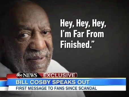 Bill Cosby Says Sorry For Raping All Those Women, Nope, Just Kidding, He's Going To Win Us Back With Laughter
