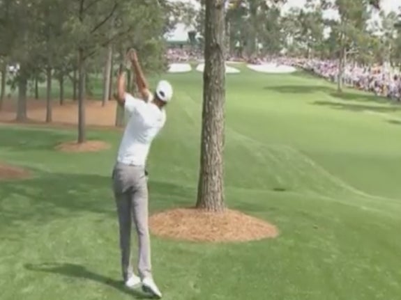 Not Sure How Tiger Still Has A Spine After This Swing But It Was Awesome