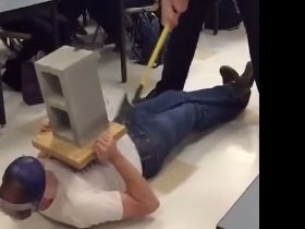 Physics Teacher Strikes Kid Directly In The Dick With An Axe