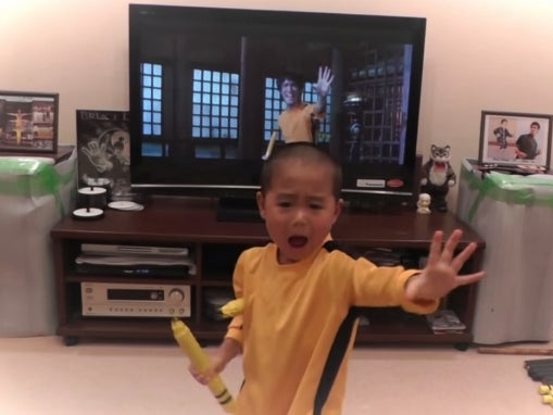 This 5 Year Old Kid Is Better At Nunchucking To A Bruce Lee Movie Than I Am At Anything In Life