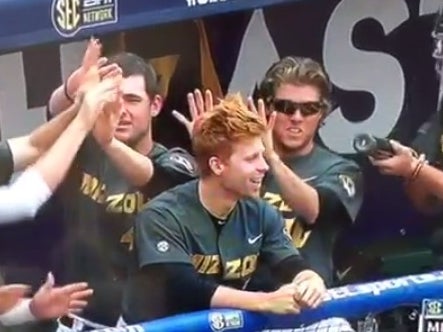 Mizzou Baseball Uses The Ginger's Hair To Heat Up