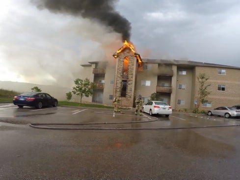 A Bunch Of Dudes Who Were Testing A Camera Stumbled Upon An Apartment Fire And Saved Three Dogs