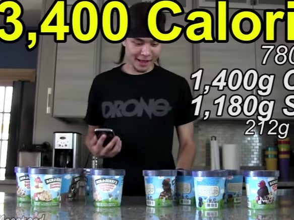 Hot Dog Champion Matt Stonie Decided To Eat 12 Pints Of Ben and Jerry's To Get Himself Back In Eating Shape