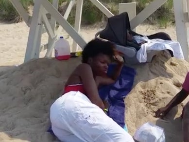Lifeguard Caught Sleeping On The Job At Marquette Beach In Gary
