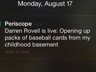 I'm Addicted To Watching Darren Rovell Open Packs Of Baseball Cards And I Don't Care Who Knows It.