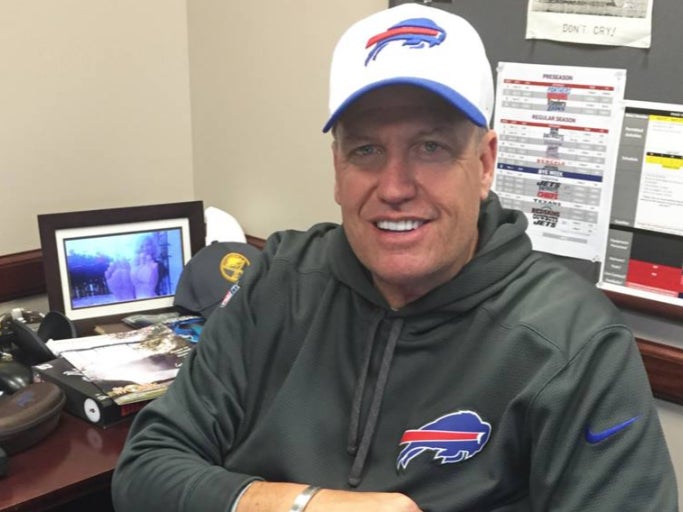Rex Ryan Has A Framed Picture Of His Wife's Feet On His Desk