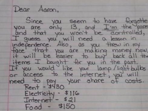 This Mom That Is Charging Her 13 Year Old For Rent, Electricity, Etc. Can Go Kick Rocks