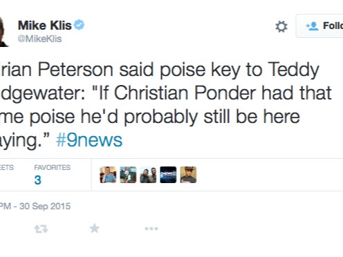 Adrian Peterson Taking Shots At Christian Ponder Out Of Nowhere Is Awesome