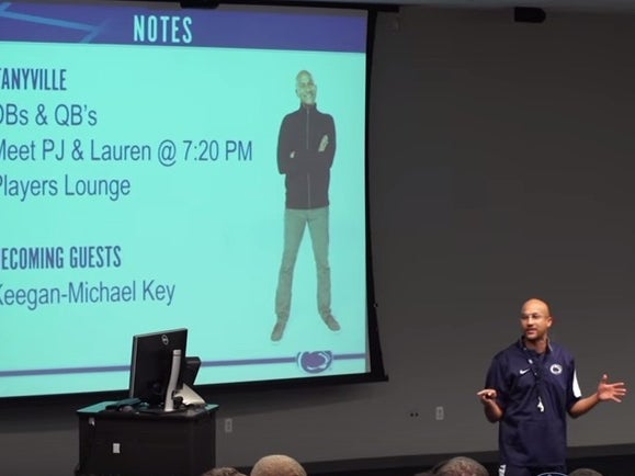 Key From "Key & Peele" Impersonating James Franklin At A Penn State Team Meeting Is Pretty Funny