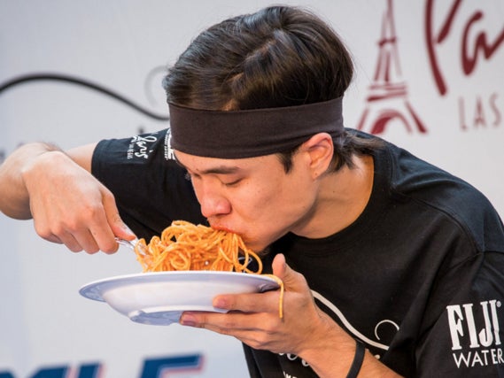 Matt Stonie Crushed The Previous World Pasta Eating Record By Eating 10 Pounds in 8 Minutes