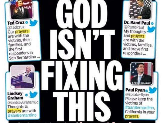 The Daily News Goes IN On The "Thoughts And Prayers" Crowd With Today's Front Page