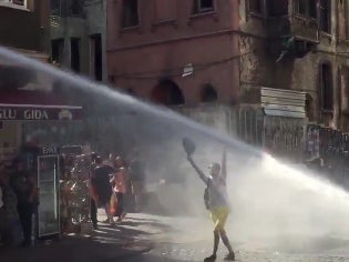 #17 Gay Pride Marchers Get Absolutely BLASTED By Protestor Fire Hose In Istanbul