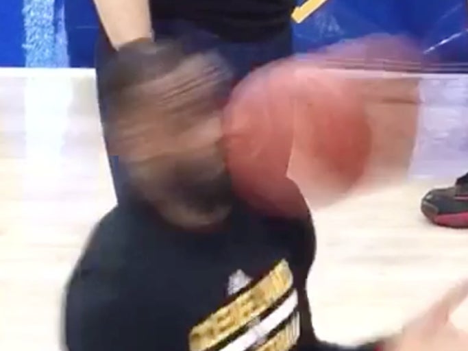 Lebron Taking A Ball To The Face Is The Most Watchable Vine Of All Time