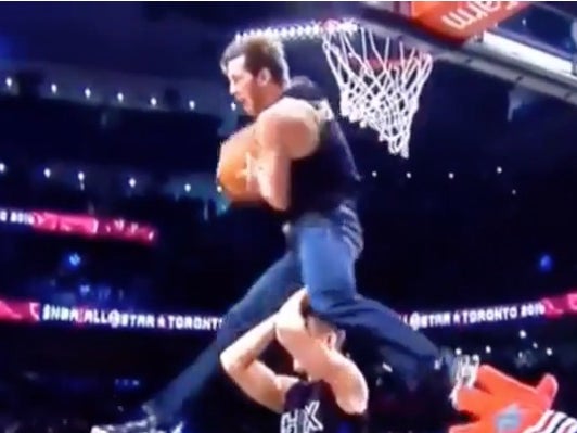 Poor Aaron Gordon and Zach LaVine Get Promptly Upstaged By A Bro In Jeans At The All Star Game With The Sweetest Dunk Ever