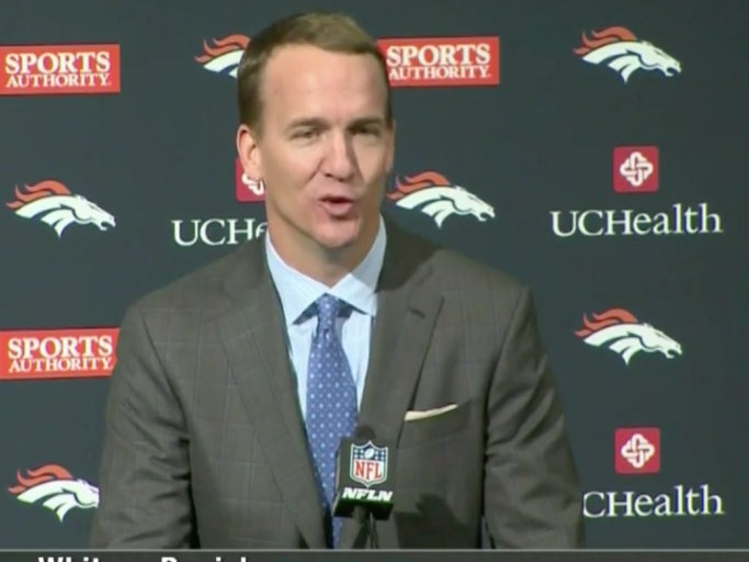 Peyton Manning Drops A Forrest Gump Quote When Asked About The Sexual Assault Allegations At His Retirement Presser
