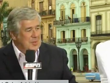 Bob Ley Just Got His Sportscenter Set Highjacked By A Political Demonstration In Downtown Havana