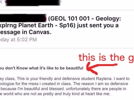 College Girl Goes Crazy In Geology Class Then Sends Out The Most Batshit Insane Emails Ever To Tell Everyone She's Not Crazy