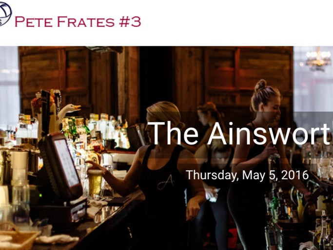 Raise Your Glass To Pete Frates And The Fight Against ALS This Thursday At The Ainsworth