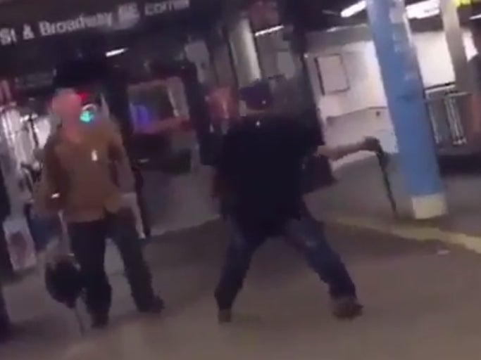 When Having A Front Row Seat To A Subway Fight Goes Horribly, Horribly Wrong