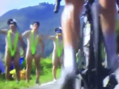 Today In Tour De France Idiocy: A Bunch Of Dudes Wearing The Borat Mankini