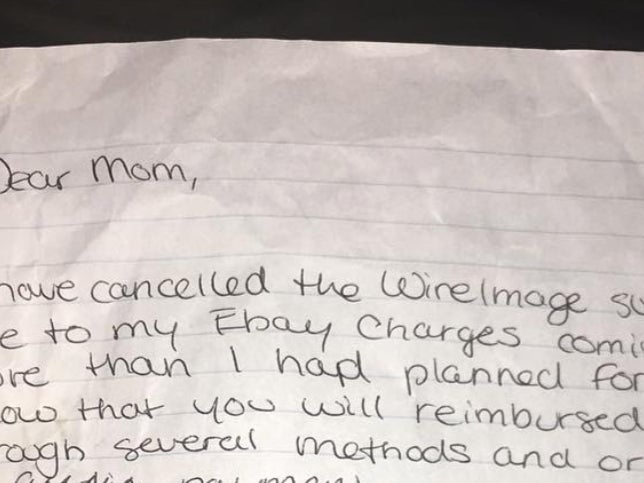 Drake Posted An Old Handwritten Apology That He Wrote To His Mom When He Spent Too Much Money On eBay