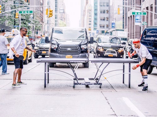 Usher Playing Ping Pong In The Middle Of Sixth Avenue During Rush Hour Was A Straight Up Dickhead Move
