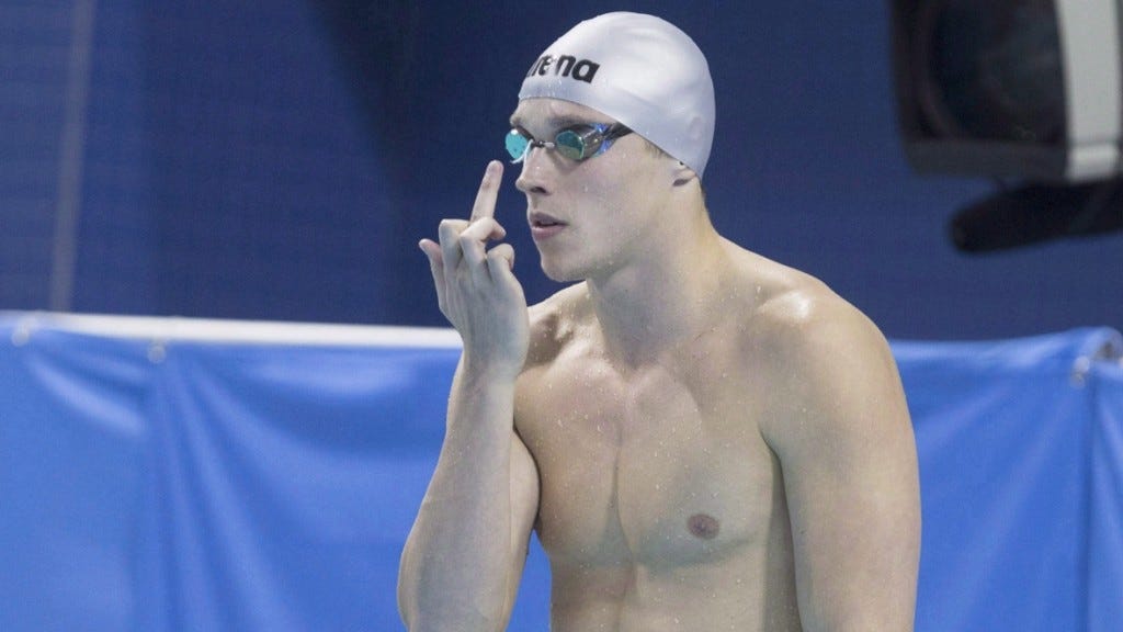 canadian-swimmer-middle-finger