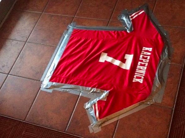 Restaurant Using Colin Kaepernick's Jersey As A Door Mat Isn't Exactly Getting Rave Reviews