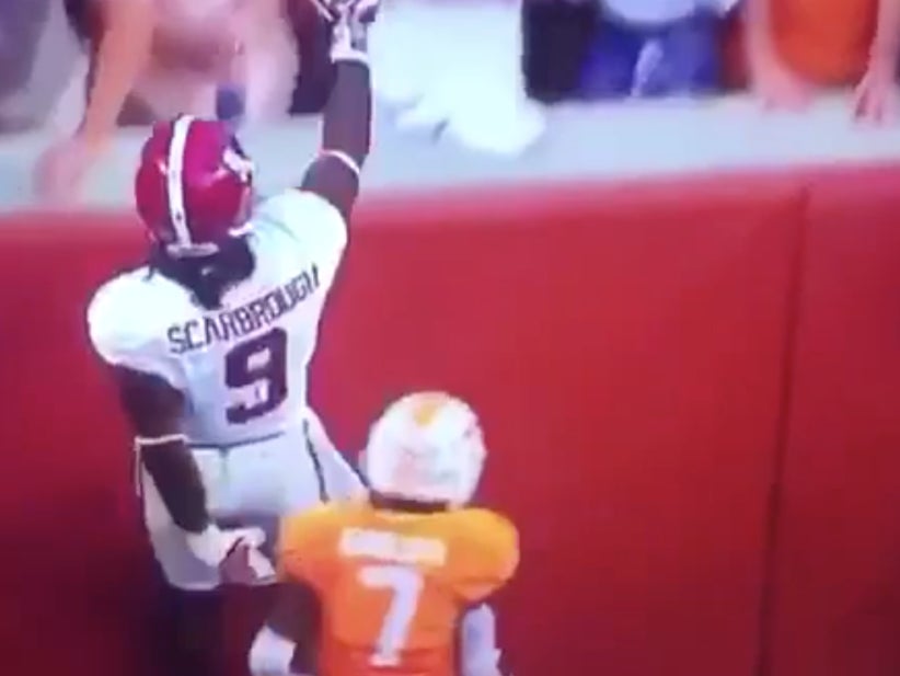 Bo Scarbrough Taunting This Tennessee Fan Is Both Wildly Disrespectful And Hilarious
