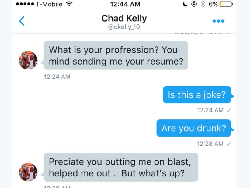 Chad Kelly Tried To Slide Into Mia Khalifa's DMs Again...Gets Blown Up, Again.