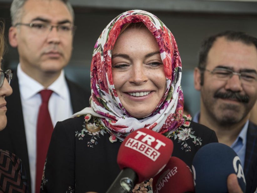 Lindsay Lohan Is Helping Refugees The Only Way She Knows How. By Supplying Them With Energy Drinks!