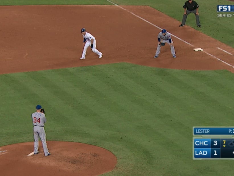The Leads That The Dodgers Were Taking Off Of Jon Lester In Game 5 Were Preposterous