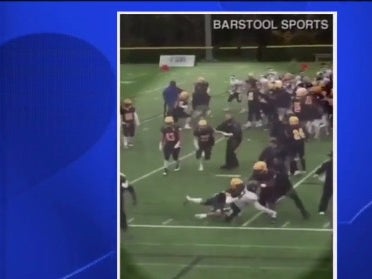 Merrimack College Homecoming Football Game Ends In Massive Brawl During Handshake Lines