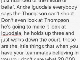 This Transcript Of Chris Webber Describing A Klay Thompson Three Will Make You Dumber