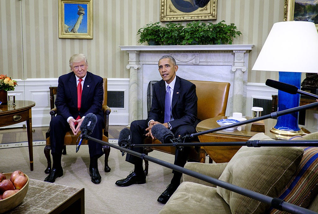 President Obama Meets With President-Elect Donald Trump At The White House