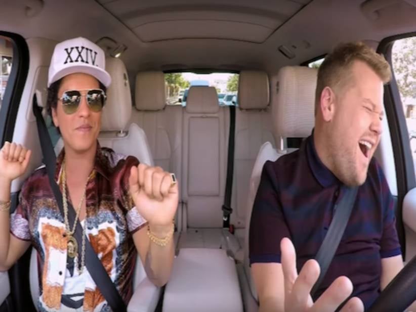Bruno Mars Joined James Corden For Some Carpool Karaoke And Obviously It Was Spectacular