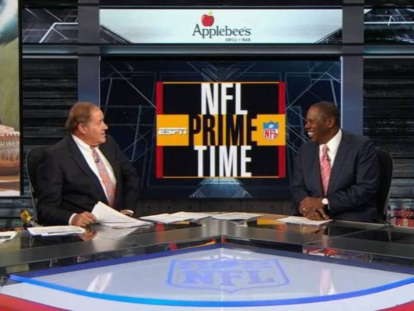 Tom Jackson Is Back In Studio Tonight And I Don't Think I've Ever Seen Chris Berman This Happy