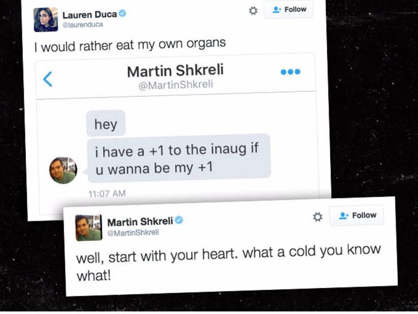 Martin Shkreli's Twitter Account Suspended For Trolling And Harassing A Freelance Reporter