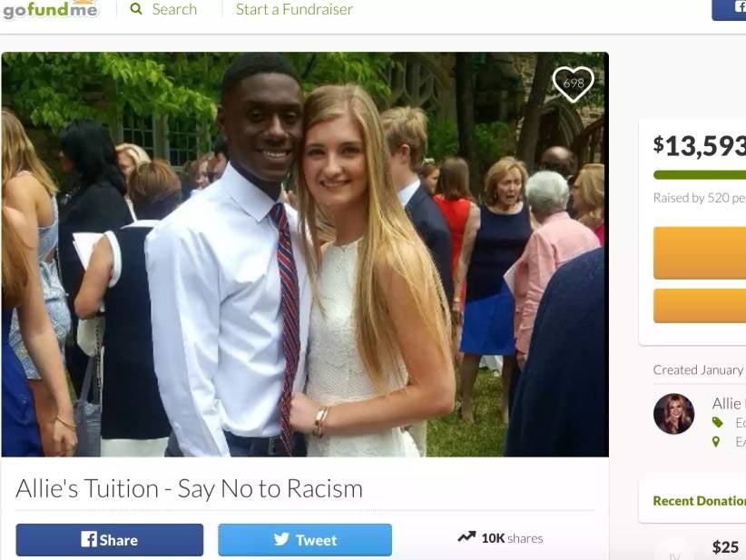 A Girl Has Raised Almost $14,000 For College On GoFundMe After Her Parents Allegedly Cut Her Off For Dating A Black Dude