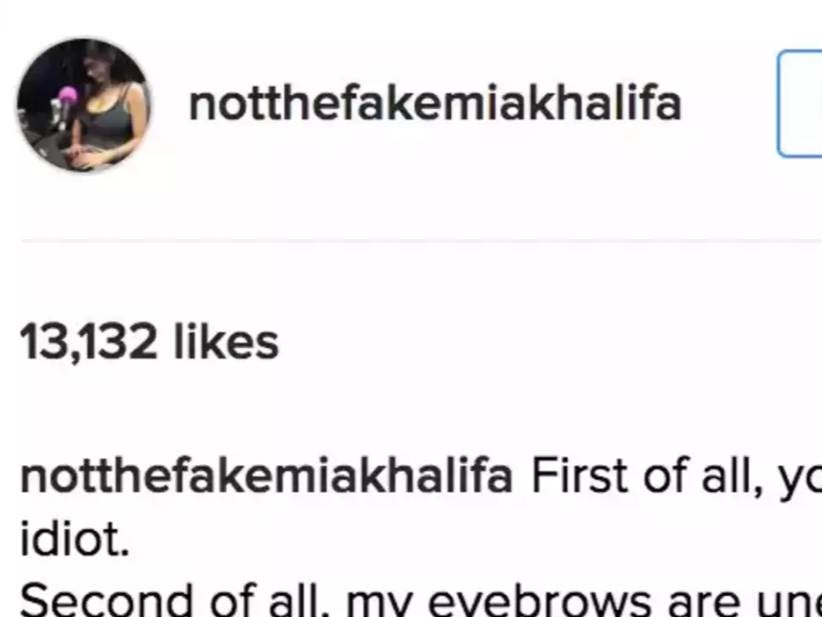 A Fan Got Mia Khalifa's Face Tattooed On Him And She Graciously Shit All Over Him In Response