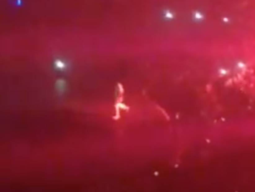 Travis Scott Went Tumbling Through A Hole On Stage At A Drake Concert