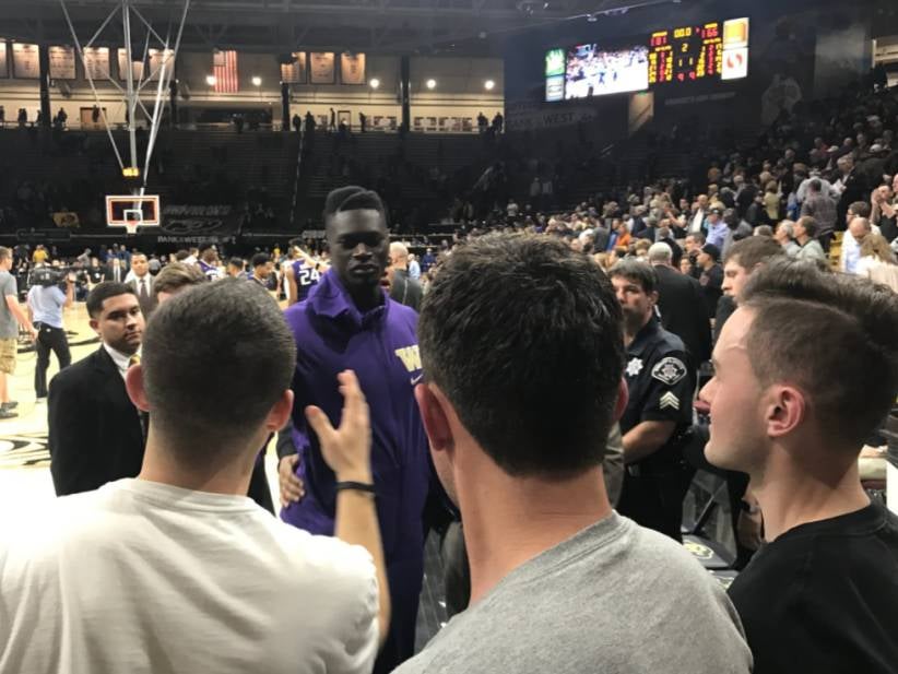 Washington's Malik Dime Walks Over To The Colorado Student Section and Bitch Slaps A Heckler