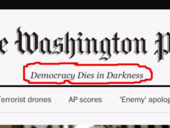 Washington Post Unveils New Slogan, Denies It Has Anything To Do With Trump
