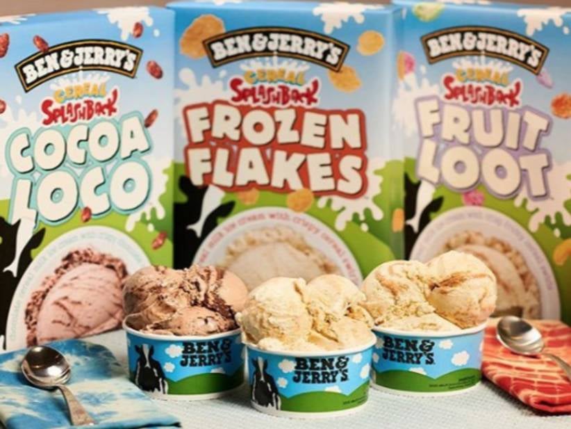 Ben & Jerry's Is Launching Ice Cream That Tastes Like The Milk From Frosted Flakes, Froot Loops And Cocoa Pebbles