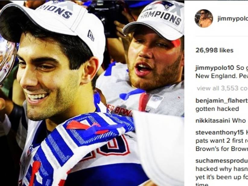 Jimmy Garoppolo's Instagram Hacked with Fake Goodbye Post. Or Was It ... ?