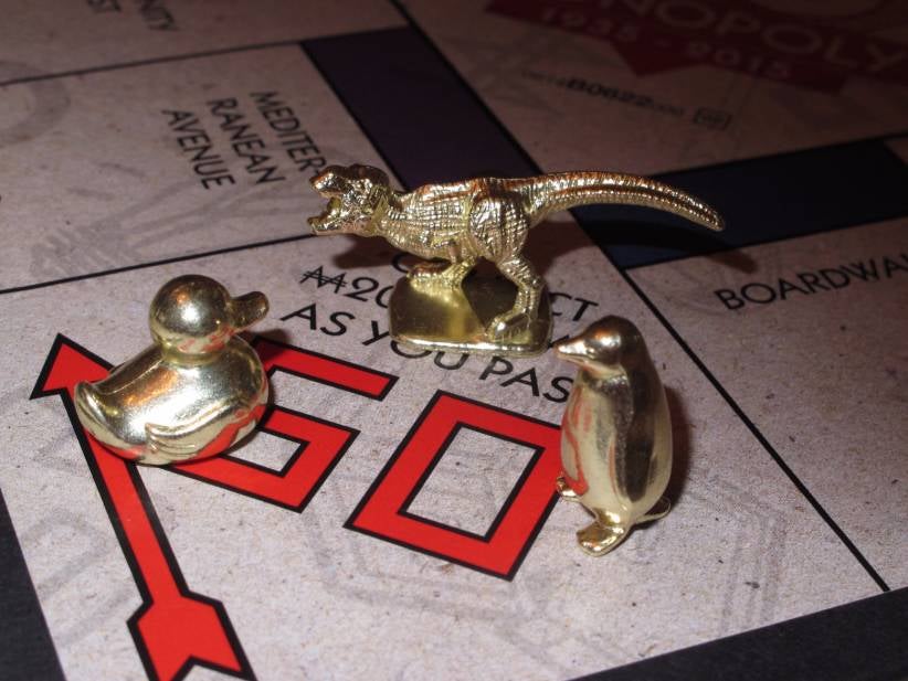 The New Monopoly Tokens Are A T-Rex, A Penguin, And A Goddamn Rubber Ducky