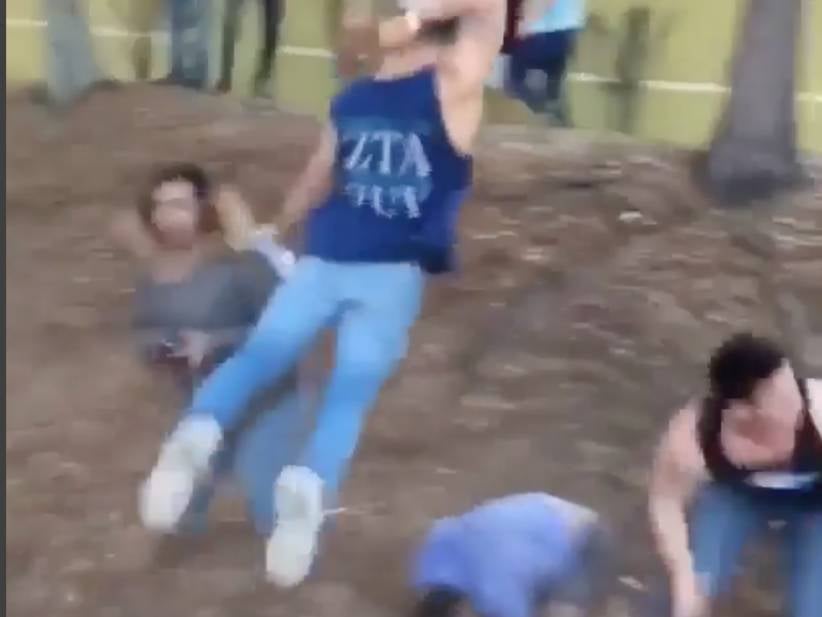 Frat Dude Ends A Fight With A Spine Shattering Flying Elbow Smash and 2017 Is Officially The Year Of The Elbow Smash