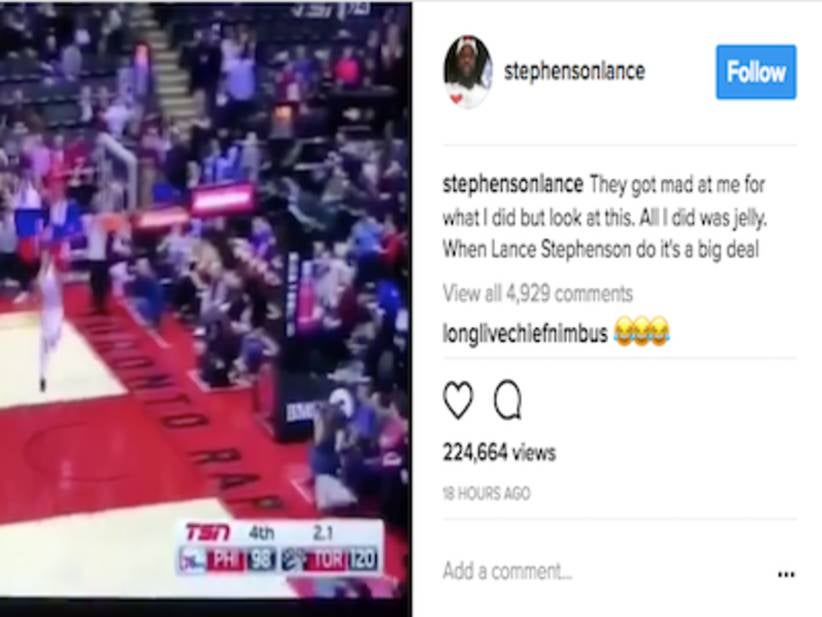 Lance Stephenson Called The Raptors Out For Once Scoring A Meaningless Hoop At The End Of A Game Just Like He Did On Tuesday