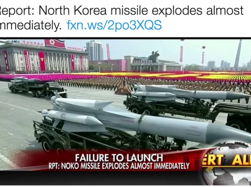 North Korea Fucked Up Another Missile Launch Like The Idiots They Are