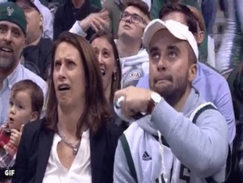 A Mother And Son Were Shown On The Bucks Kiss Cam Last Night And Their Reaction Restored My Faith In Humanity